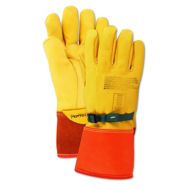 Magid Powermaster® 60606Pio 13" High Voltage Leather Protector Gloves, 9.5 60606P-IO-95